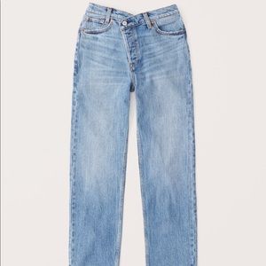 BNWT A&F Vintage Stretch Denim High Rise Dad Jeans